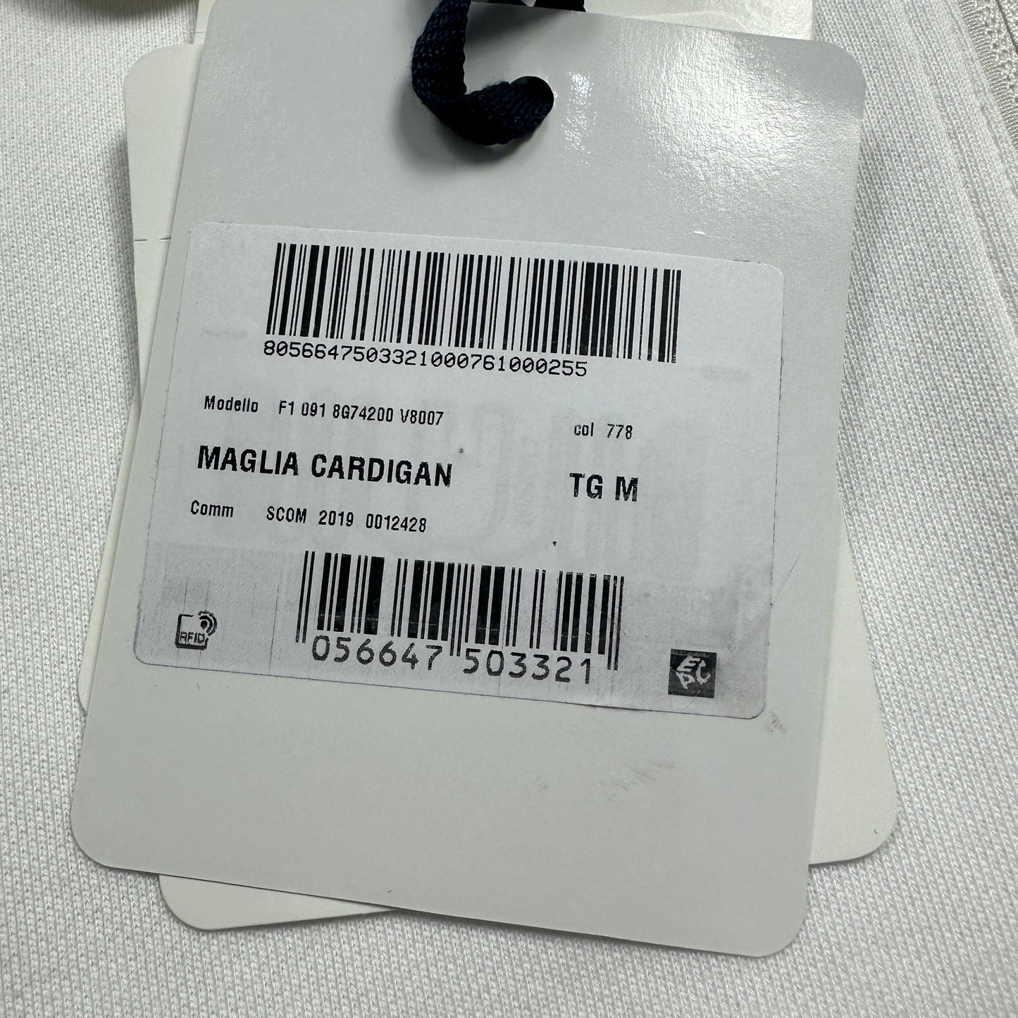 Hoodie White Size M (Fits S/M)