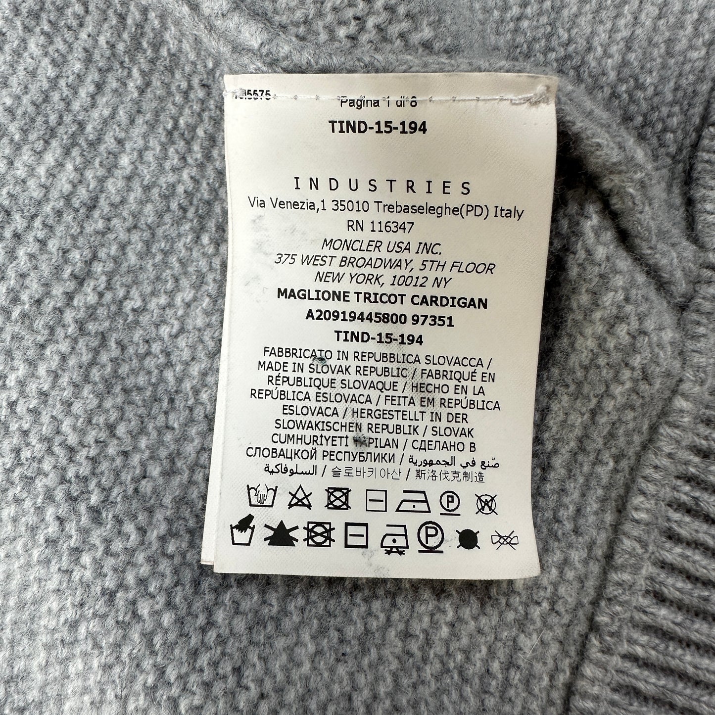 Wool Cardigan Size L (Fits S)