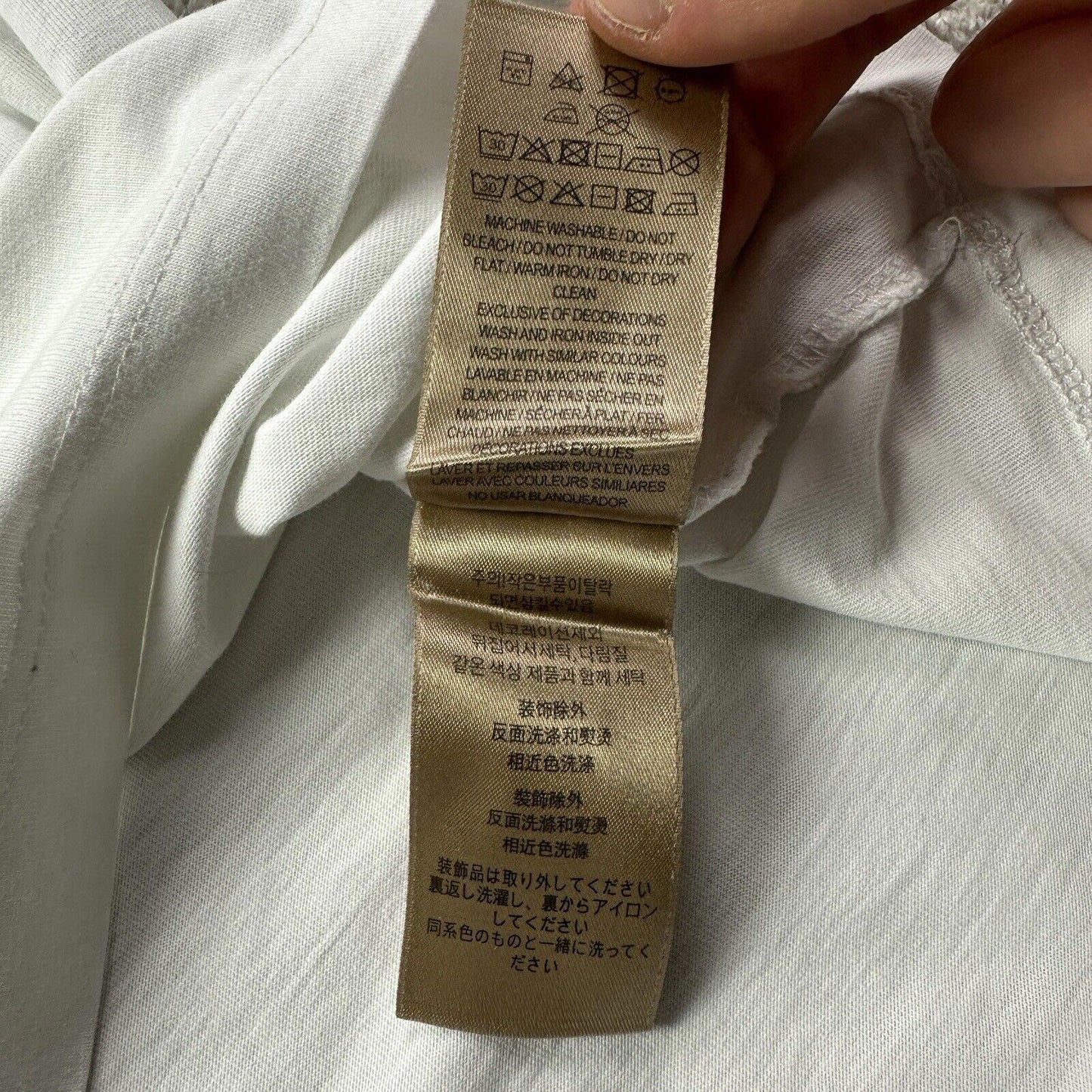 Burberry T-Shirt White - Size S (Fits M)