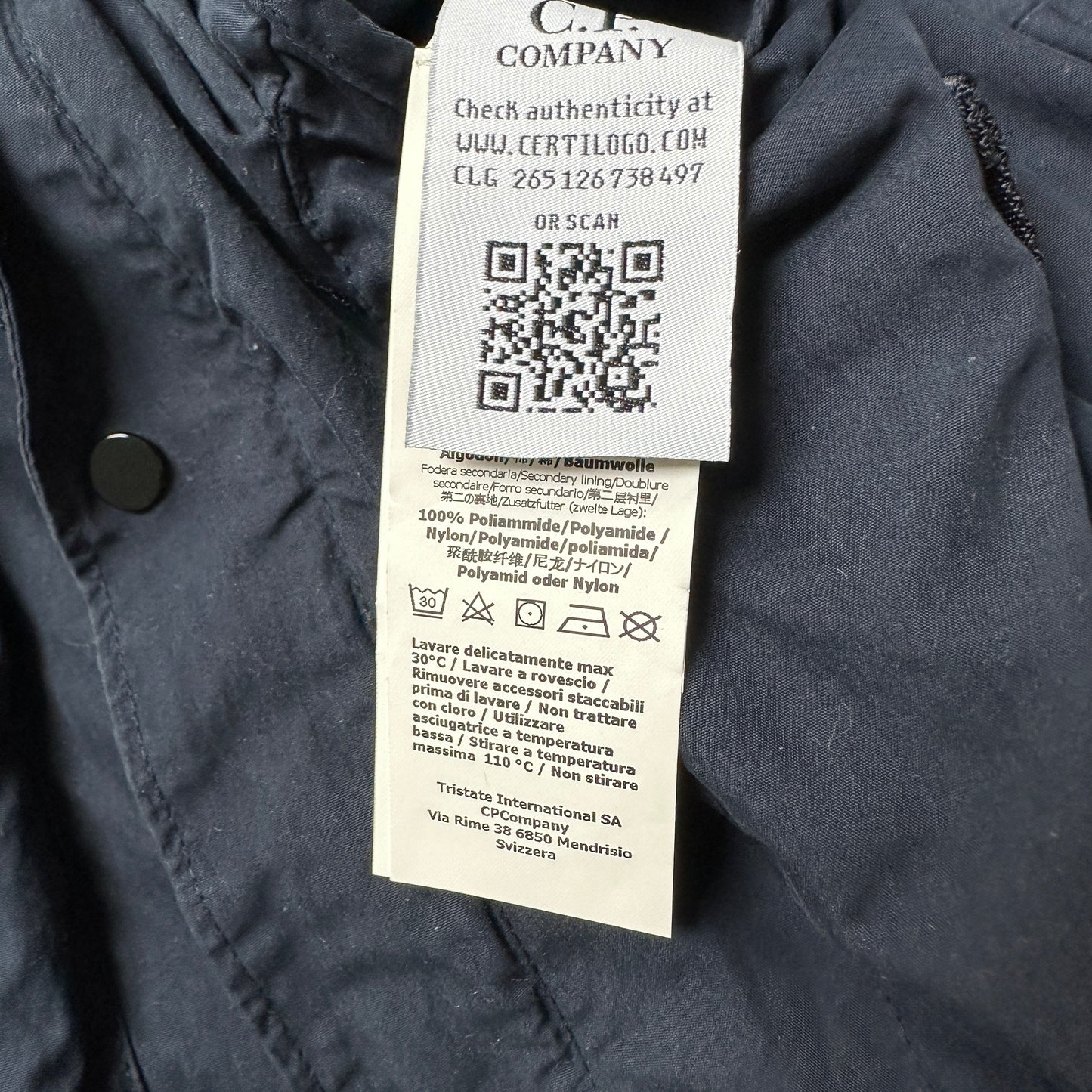 CP Overshirt Navy Size 46 (S)