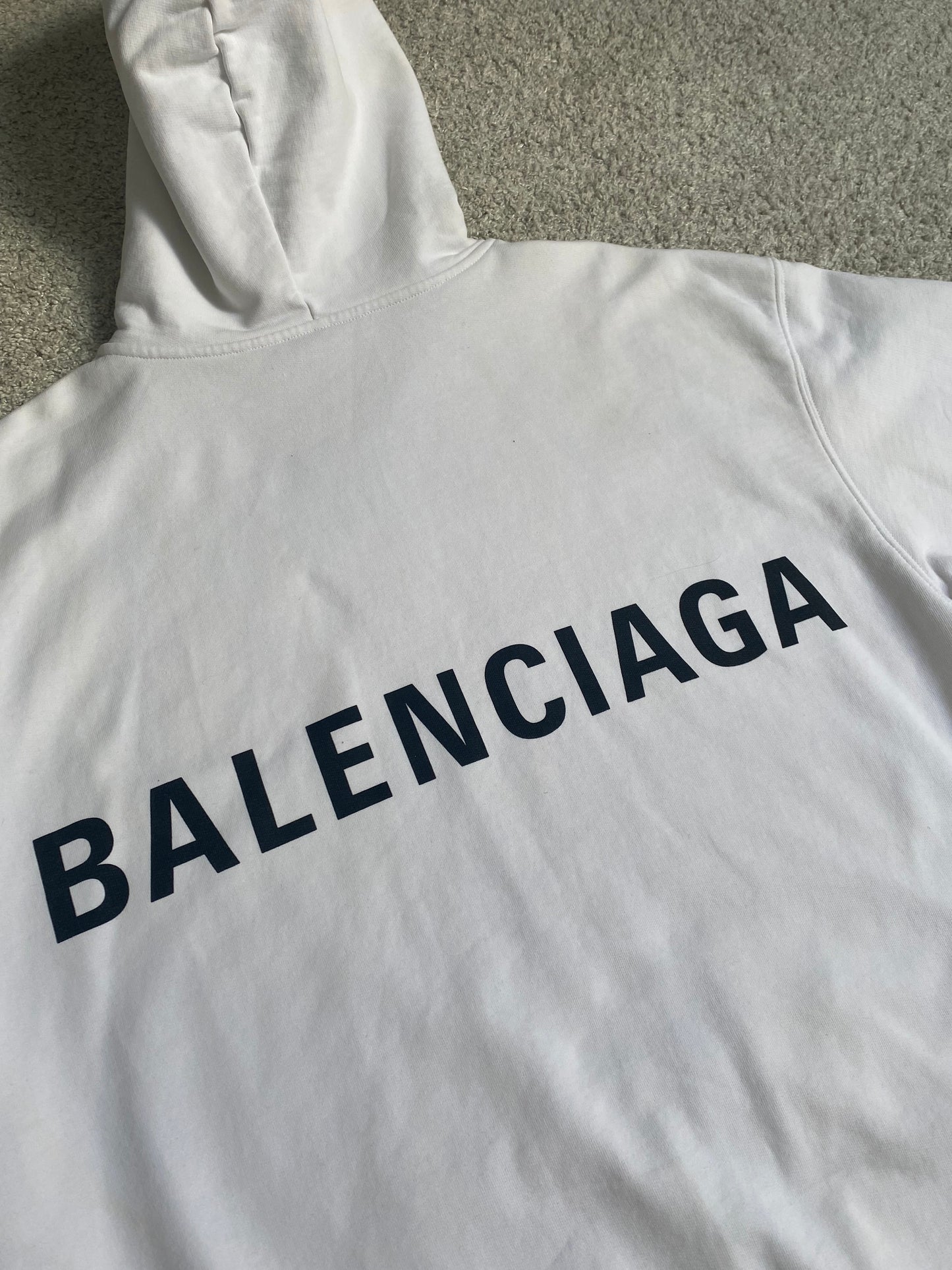 White Hoodie Size S (Fits M)