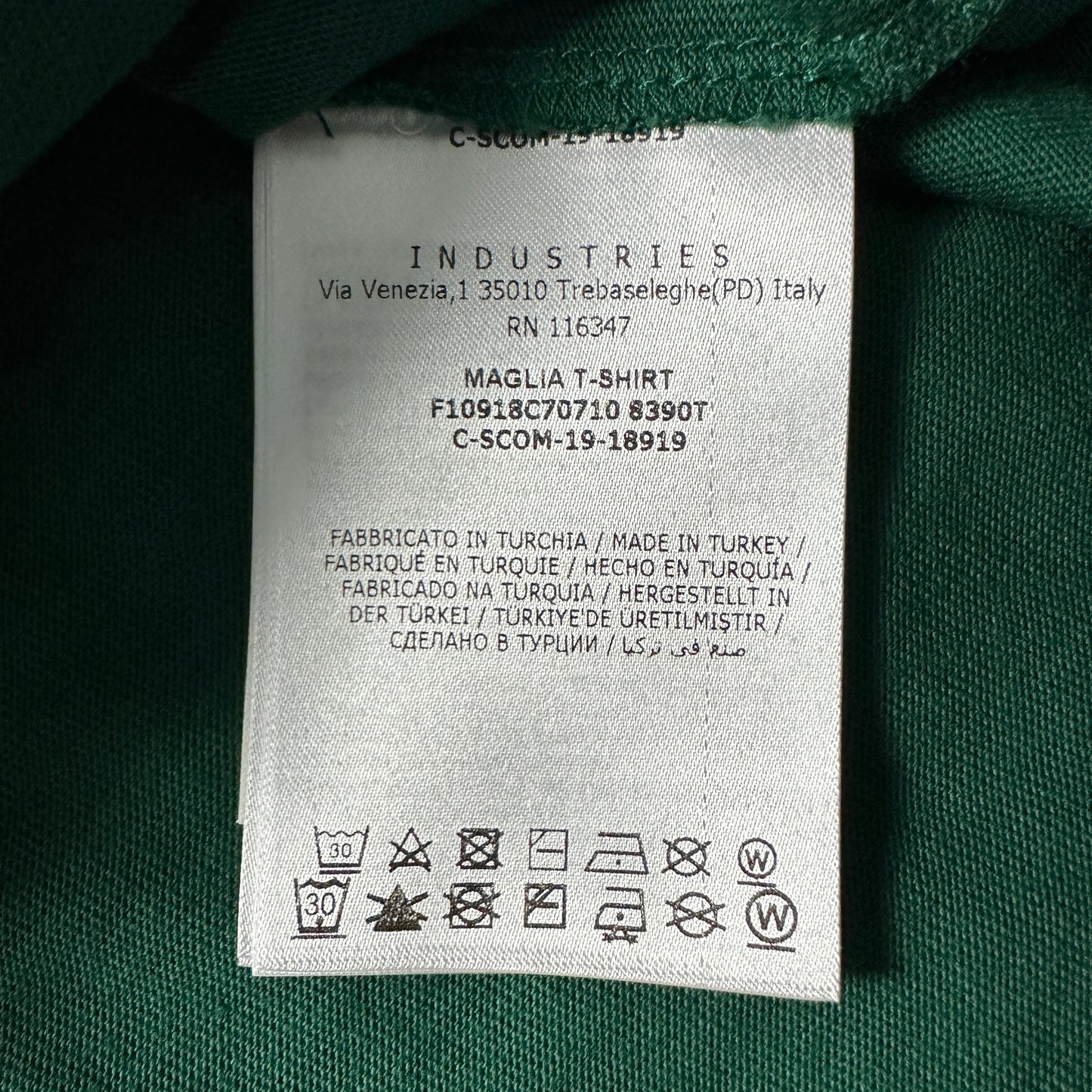 T-Shirt Green Size XXL