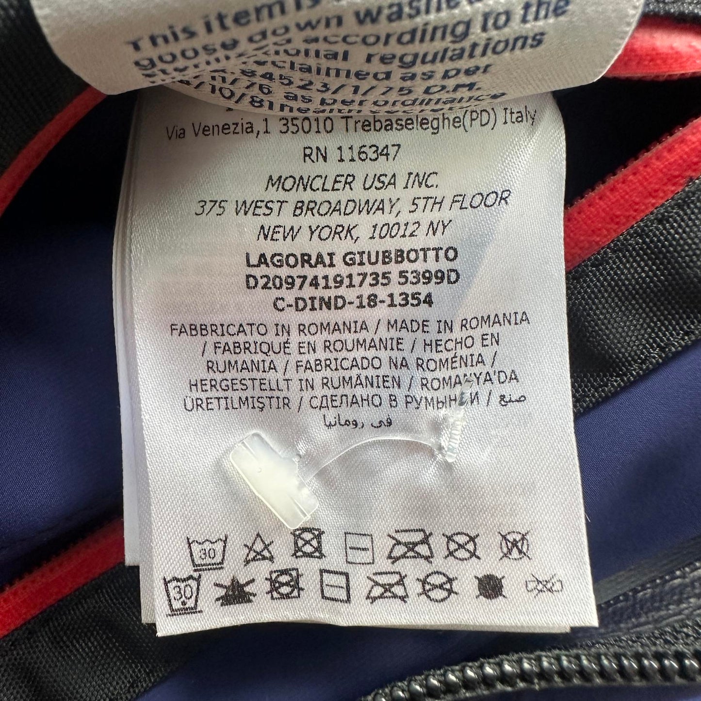 Moncler Lagorai Grenoble Puffer - Size 5 (L/XL)