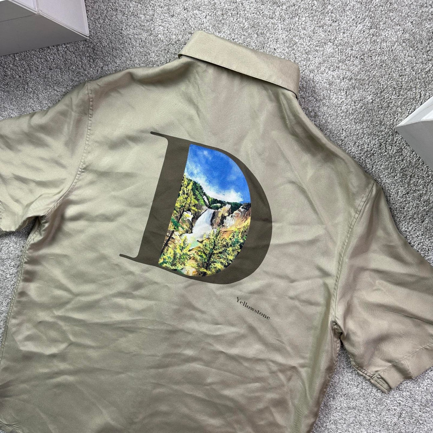 Dior Yellowstone Silk Shirt - Size 39 (Fits S/M)