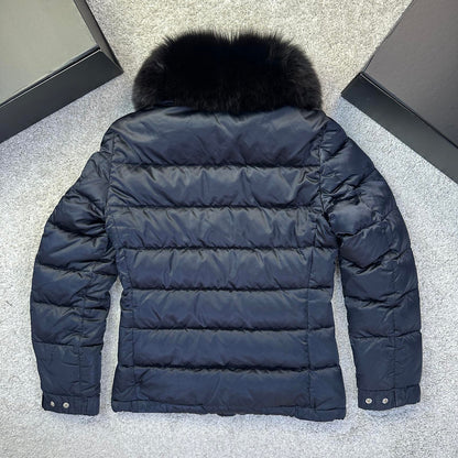 Prada Ladies Puffer Coat Real Fur - Size 40 (S) UK 6/8