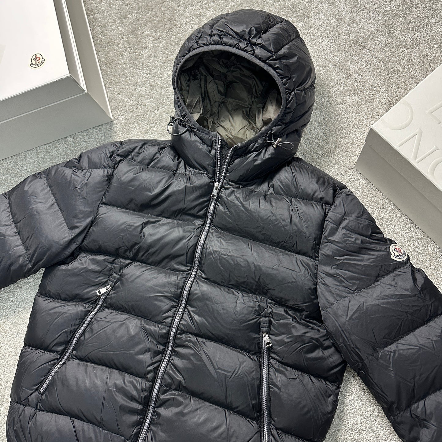 Chauvon Puffer Coat Black Size 6 (XXL)