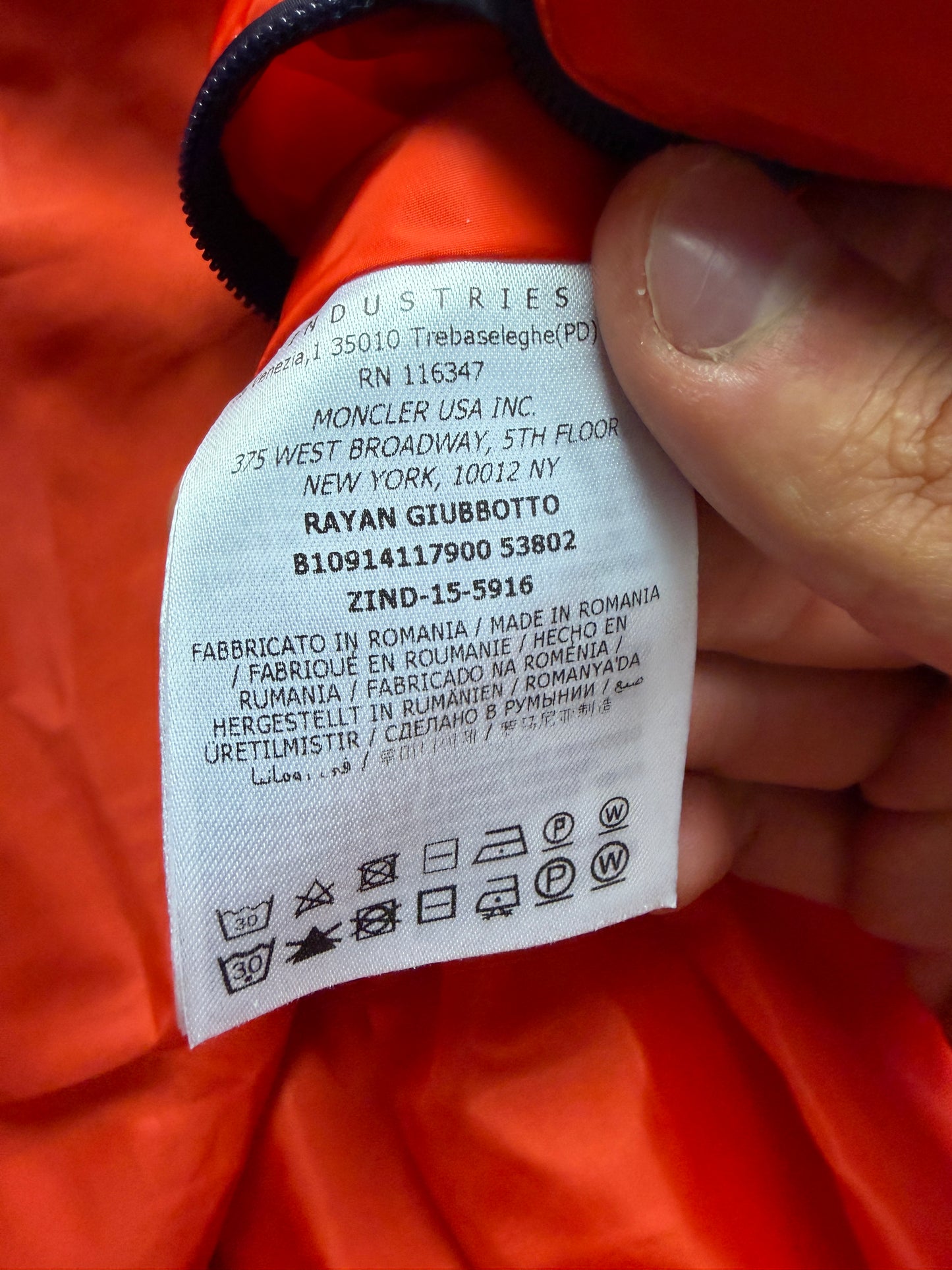 Moncler Rayan Size 3