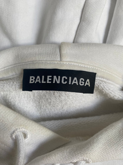 White Hoodie Size S (Fits M)