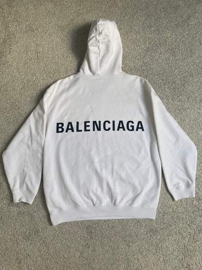 White Hoodie Size S (Fits M)