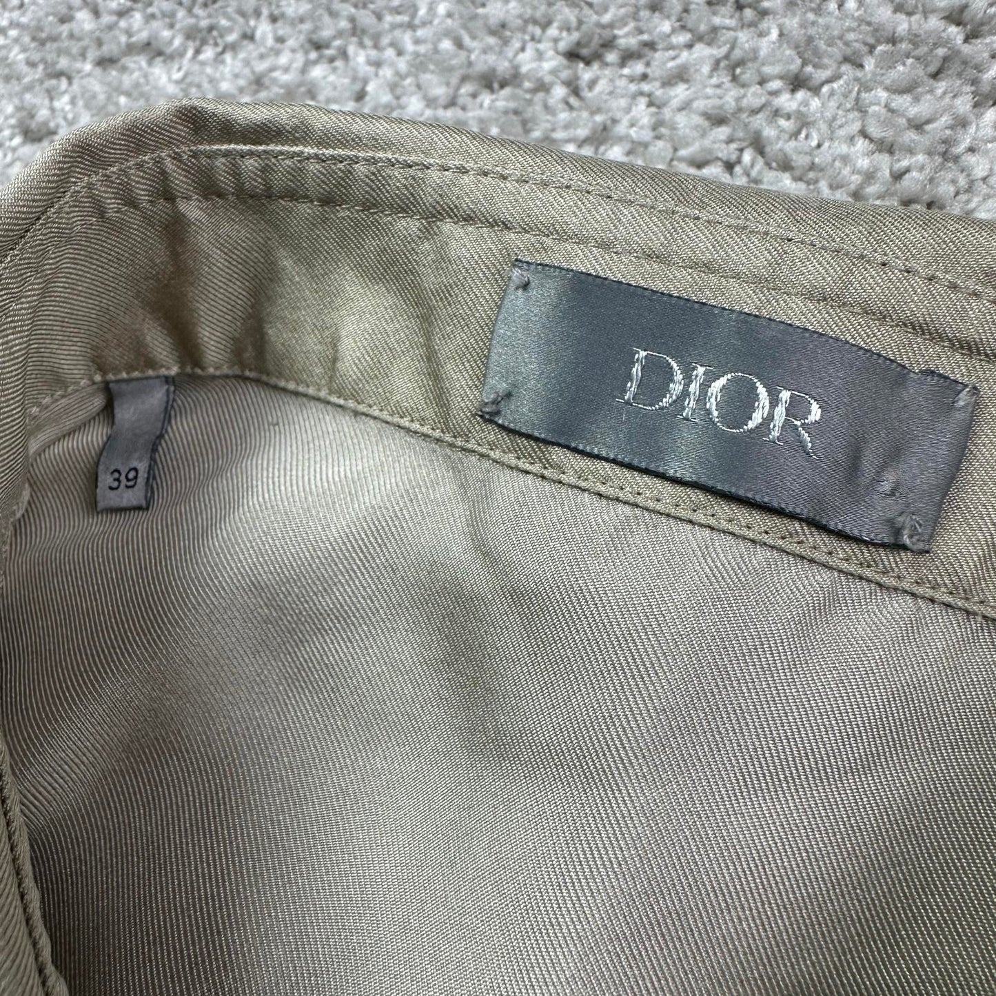 Dior Yellowstone Silk Shirt - Size 39 (Fits S/M)