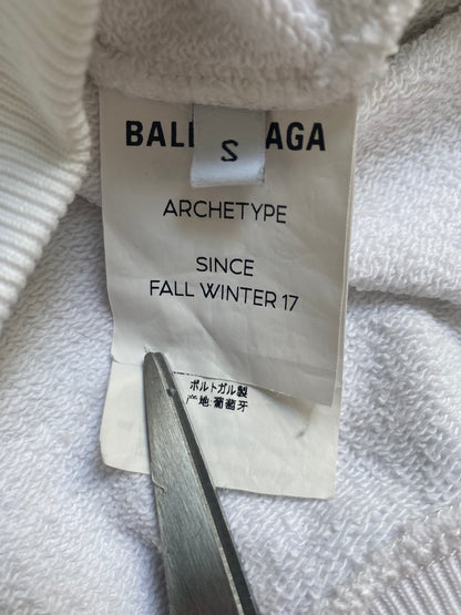 White Hoodie Size S (Fits M)