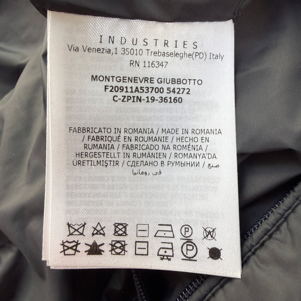 Moncler Montgenevre size 1