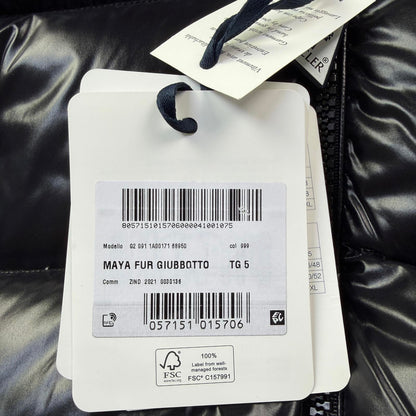 Moncler Maya Fur Size 5 XL BNWT