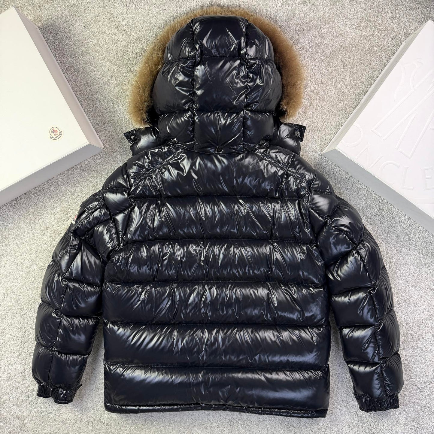 Moncler Maya Fur Size 5 XL BNWT