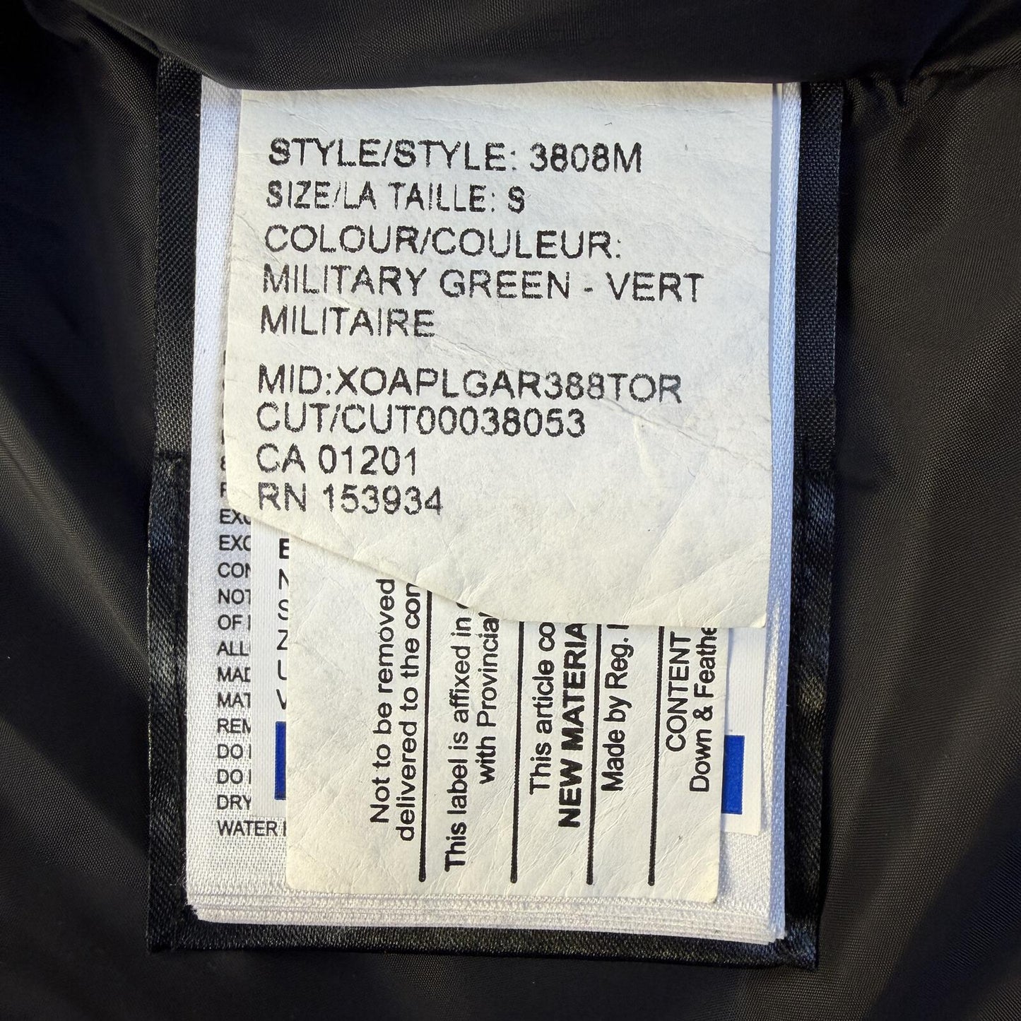 Canada Goose Wyndham Size S