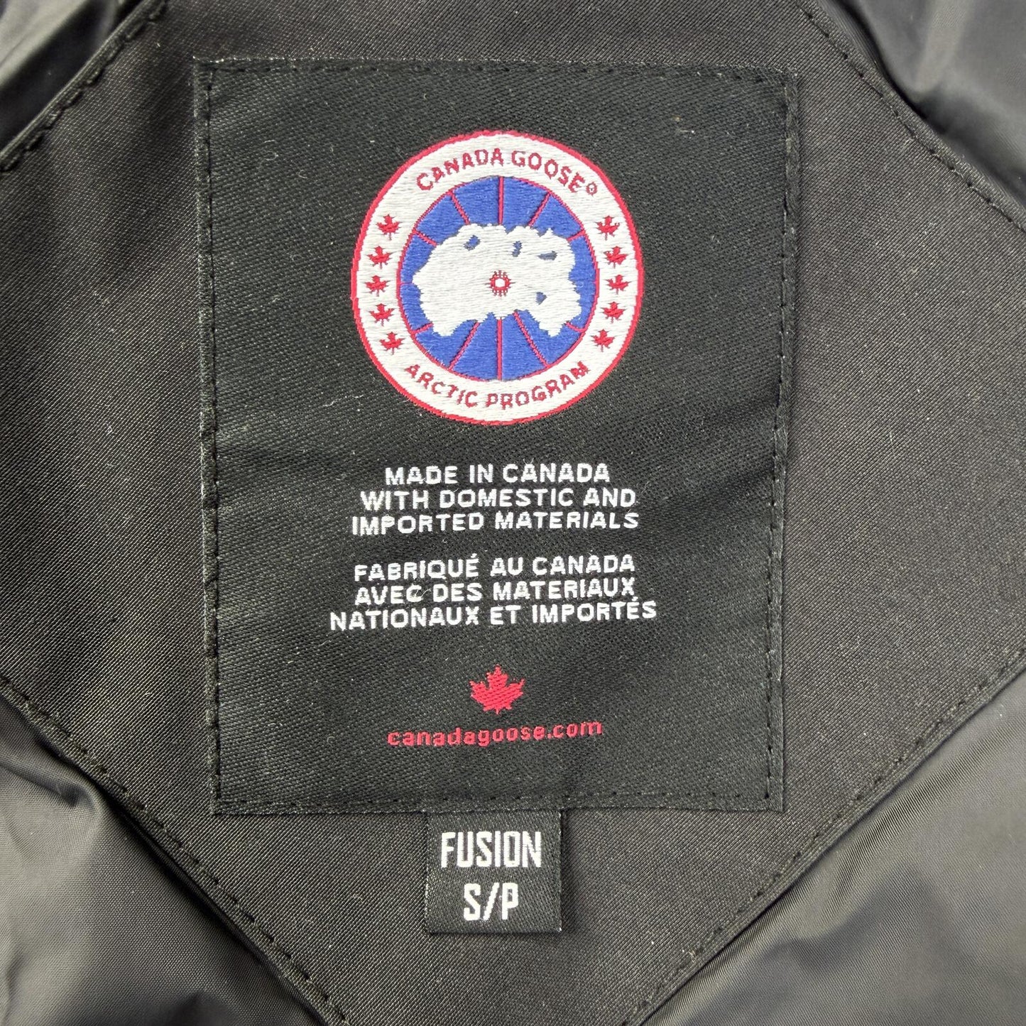 Canada Goose MacMillan Size S Fusion