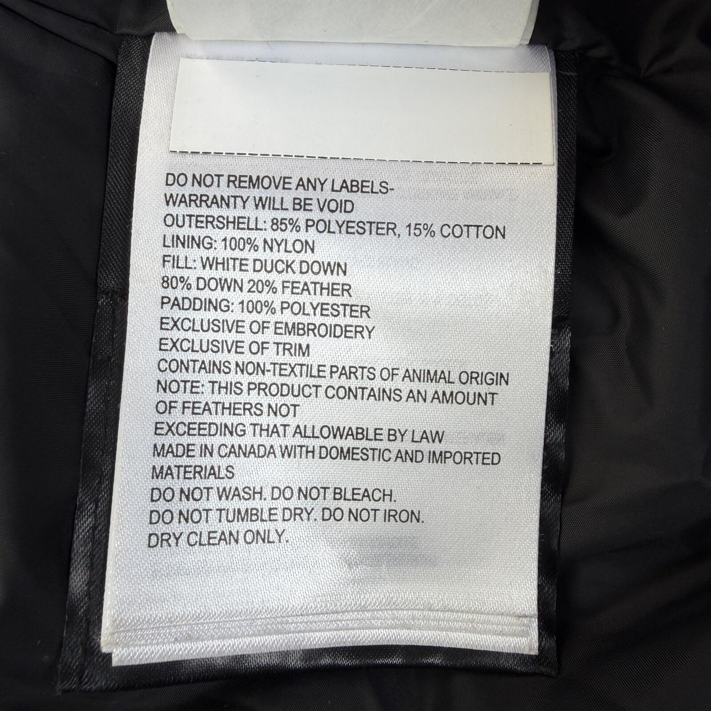 Canada Goose MacMillan Size S Fusion