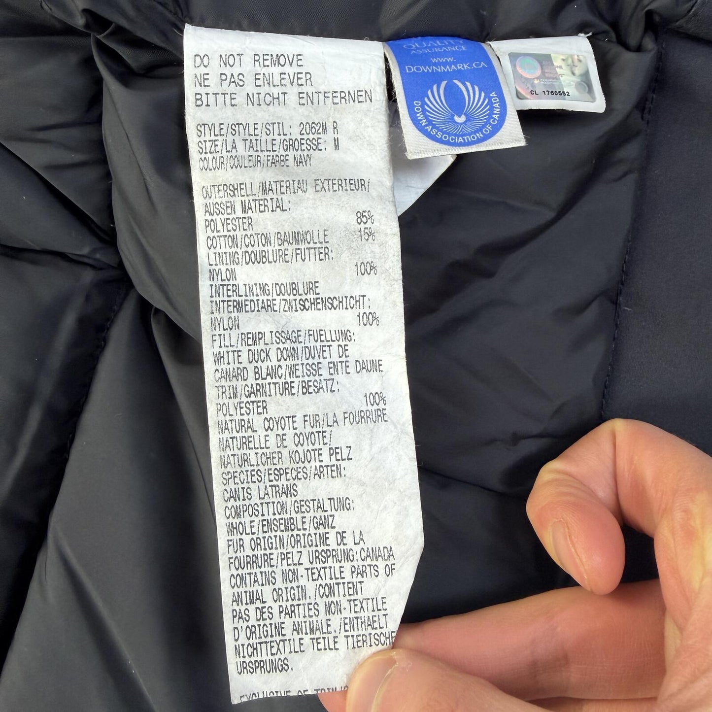 Canada Goose Chateau Navy Parka Size M