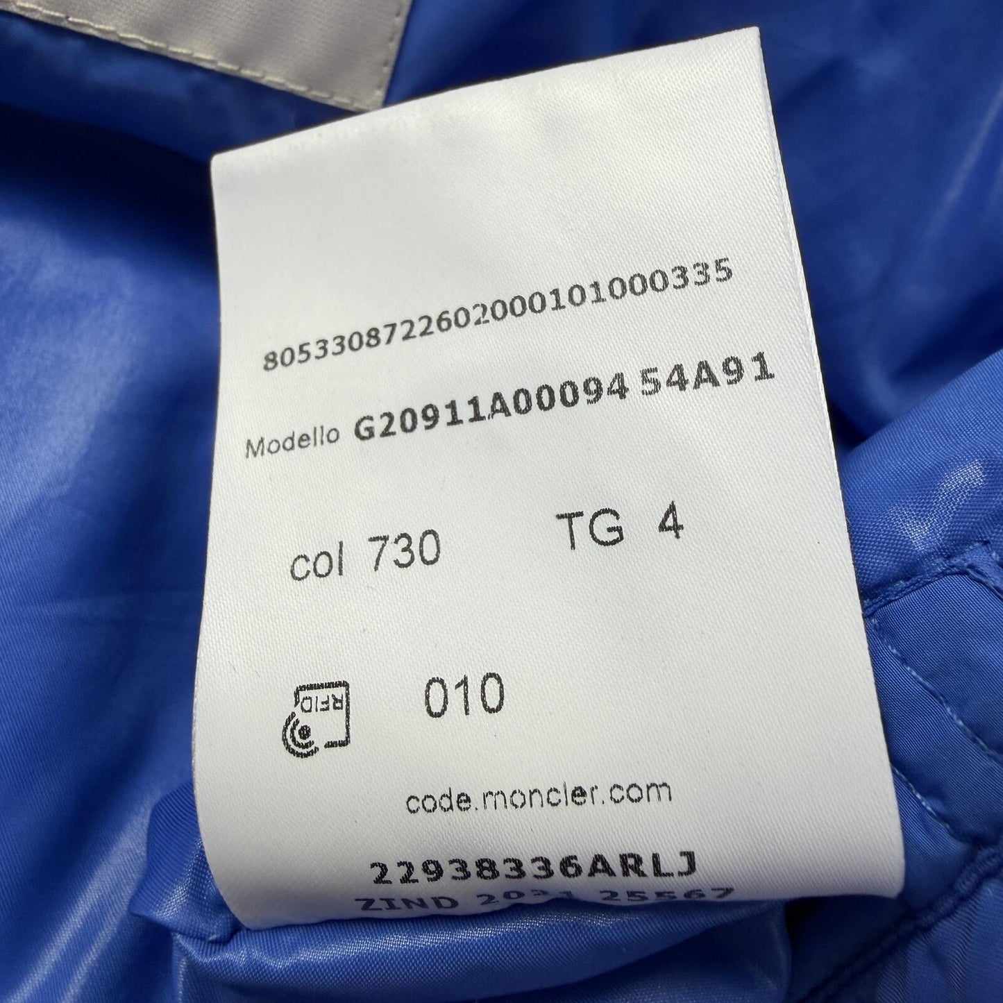 Moncler Idil Size 4 Large/XL