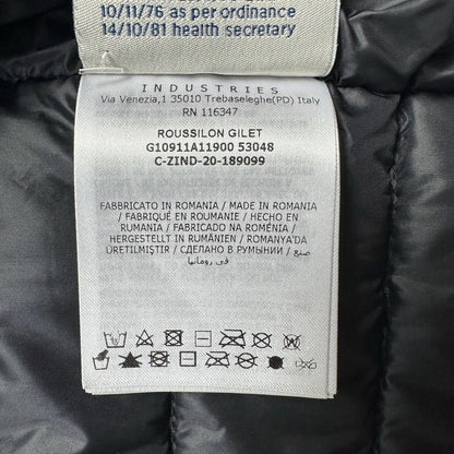 Moncler Roussilon Gilet Black - Size 2 (S)