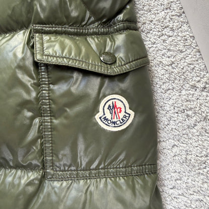 Moncler Men’s Ecrins Puffer Coat Khaki Size 4 L