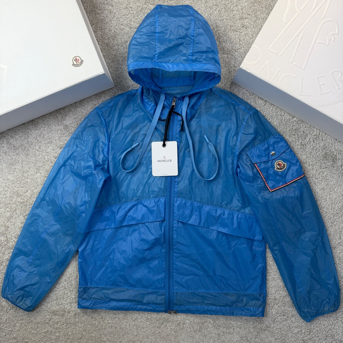 Moncler Ebizo Windbreaker Jacket Size 3 Medium