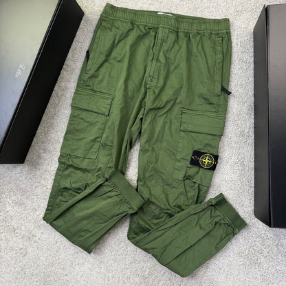 Stone Island Green Cargo Trousers Size W34 RRP £350