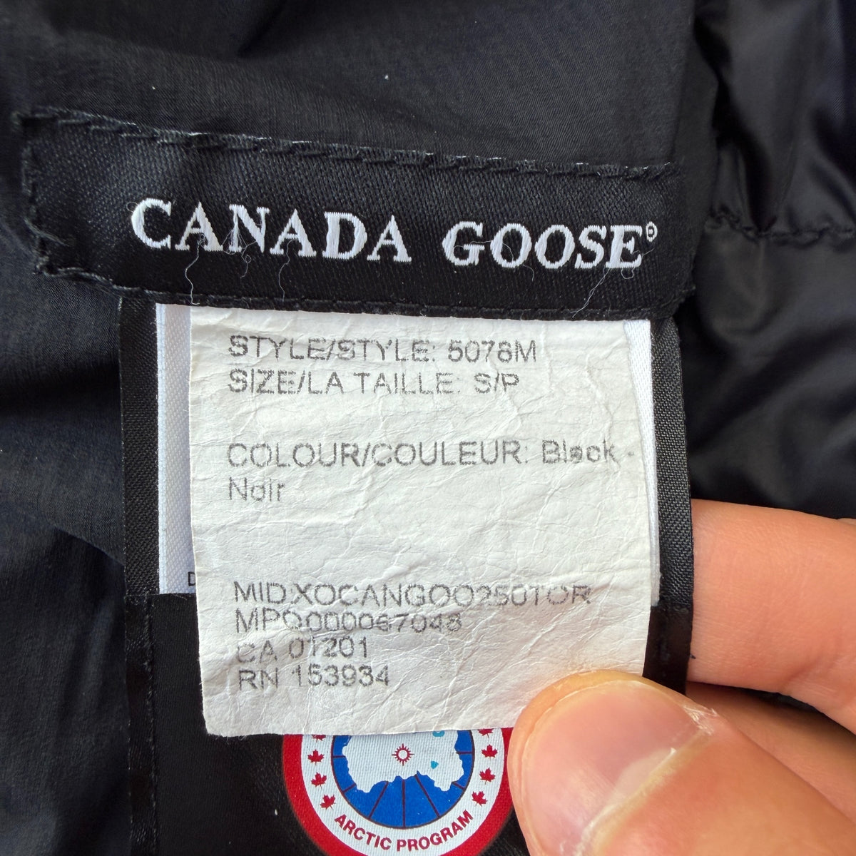 Canada Goose Men’s Lodge Puffer Jacket Size S