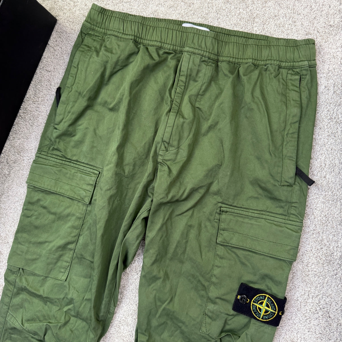 Stone Island Green Cargo Trousers Size W34 RRP £350