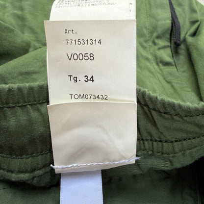 Stone Island Green Cargo Trousers Size W34 RRP £350