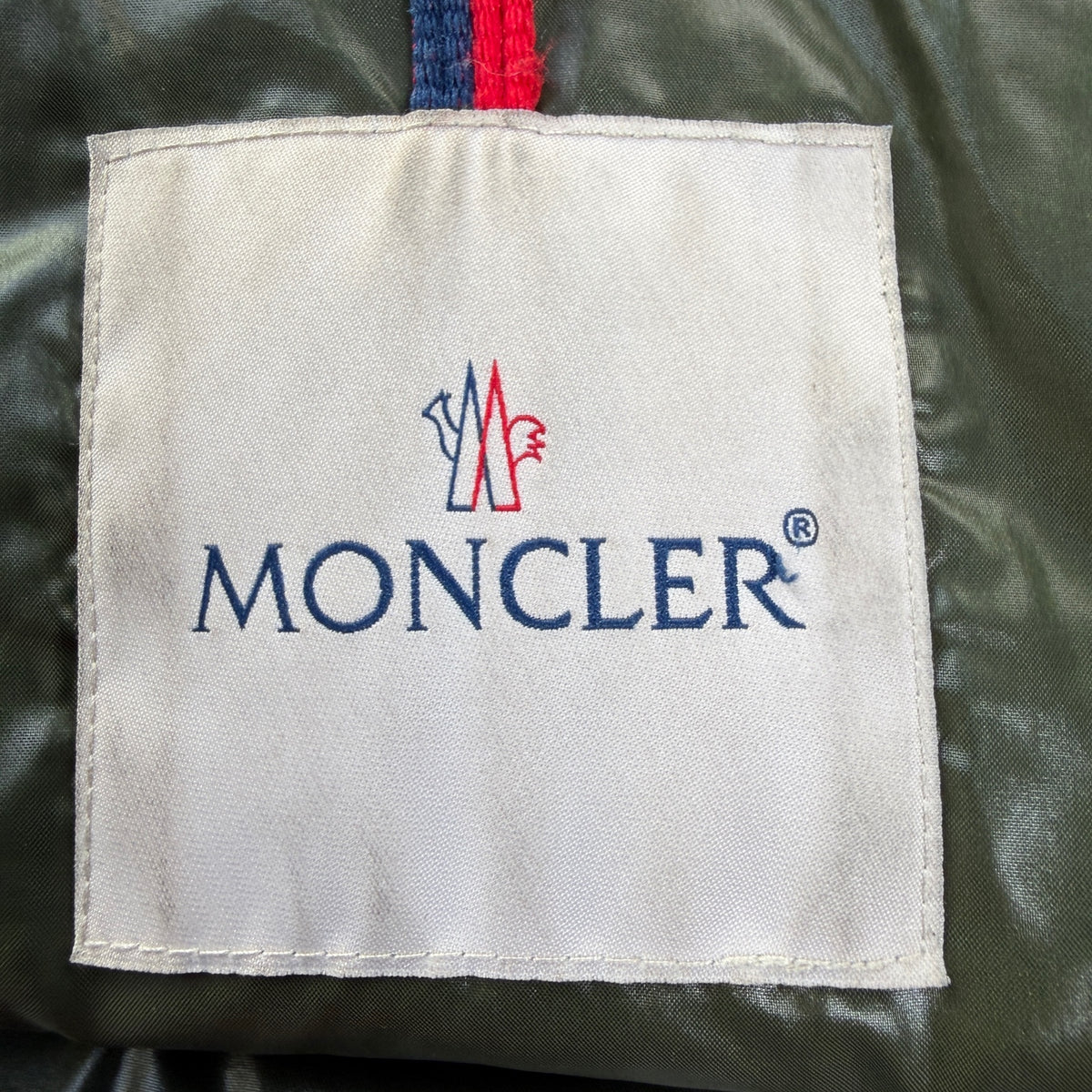 Moncler Men’s Ecrins Puffer Coat Khaki Size 4 L