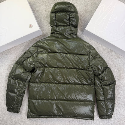 Moncler Men’s Ecrins Puffer Coat Khaki Size 4 L