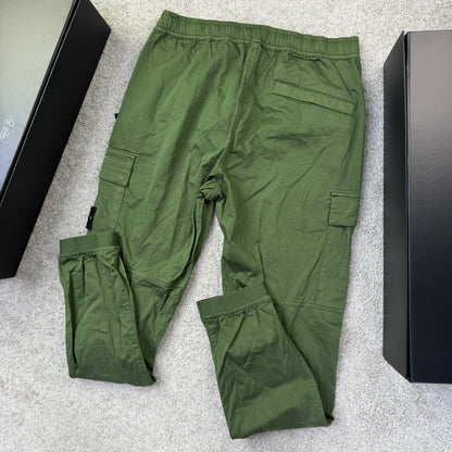 Stone Island Green Cargo Trousers Size W34 RRP £350