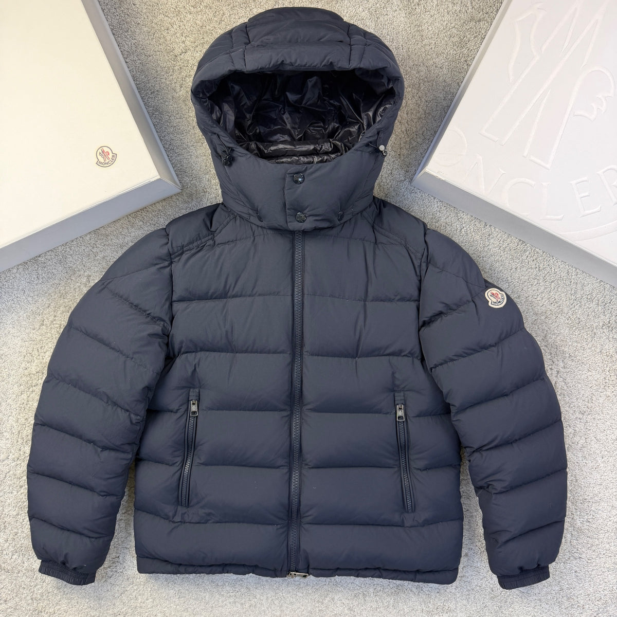 Moncler Brique Puffer Coat Size 2 Small