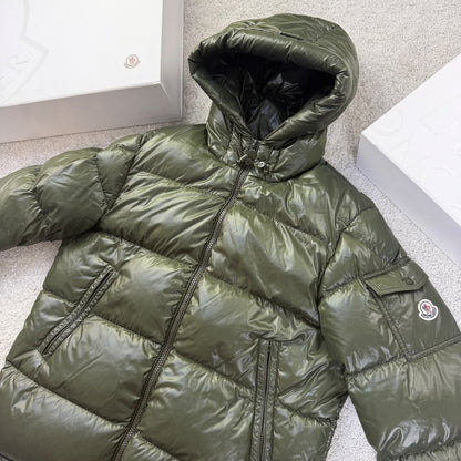 Moncler Men’s Ecrins Puffer Coat Khaki Size 4 L