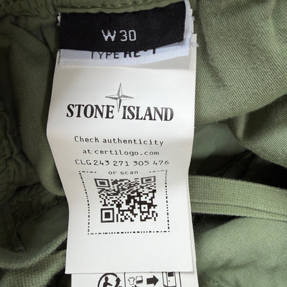 Stone Island Men’s Cargo Trousers Green Size W30 RRP £350
